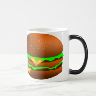 Taza Mágica Tengo gusto de las hamburguesas,