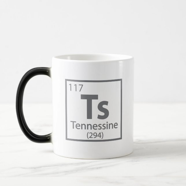 Taza Mágica Tennessine - Tabla periódica científica de Tenness (Izquierda)