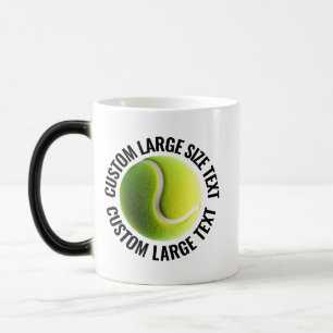 Taza Mágica Texto Grande & Pelota de Tenis 330ml Personalizado