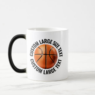 Taza Mágica Texto Grande y Baloncesto 330ml Personalizado con