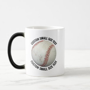 Taza Mágica Texto Pequeño y béisbol 330ml Personalizado con Ca
