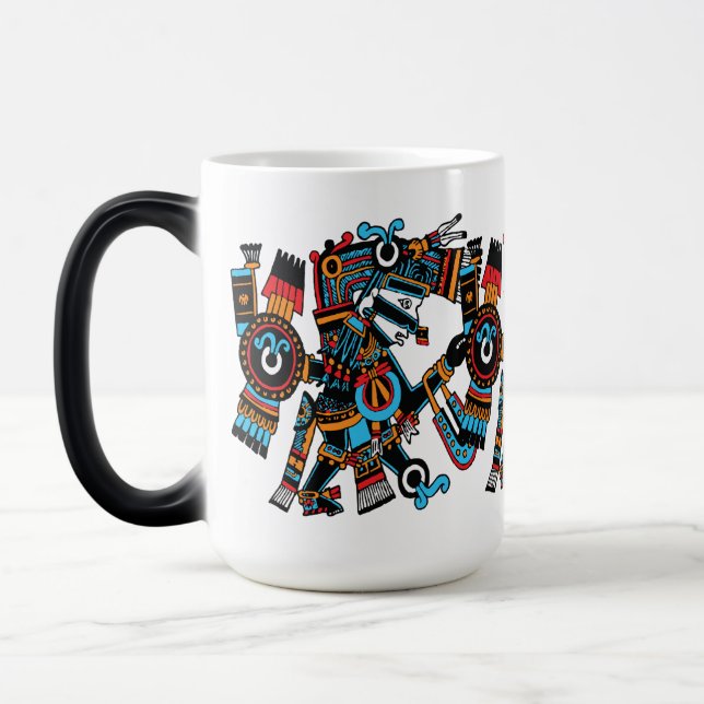 Taza Mágica Tezcatlipoca - Espejo Fumador Señor Del Cielo Noct (Izquierda)