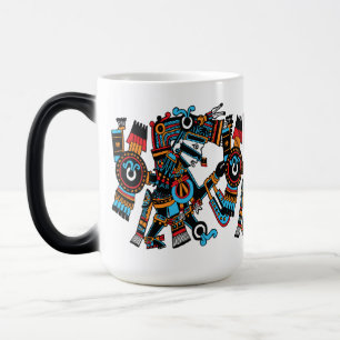 Taza Mágica Tezcatlipoca – Señor del Espejo Fumante del Cielo