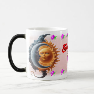 Taza Mágica The Moon and the Sun's on a Ceramic Coffee