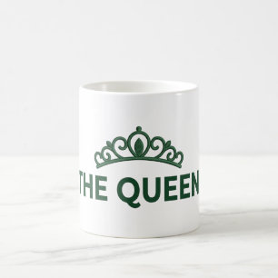 Taza Mágica The Queen Coffee Mug - Emerald Green Tiara Crown M