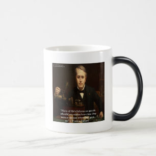 Taza Mágica Thomas Edison "Éxito B4" Wisdom Cita Regalos