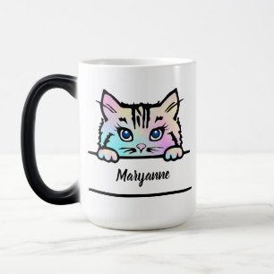 Taza Mágica Tie Dye Kitty Mug