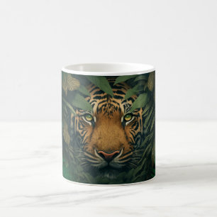 Taza Mágica Tigre escondido en el follaje