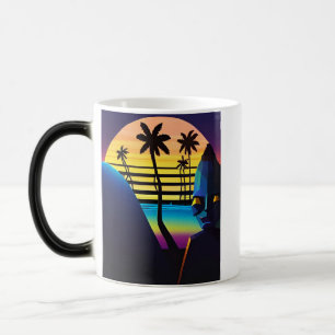 Taza Mágica Tiki Night Synthwave Ken Gage