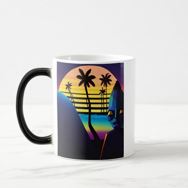 Taza Mágica Tiki Night Synthwave Ken Gage (Izquierda)