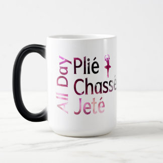 Taza Mágica Todo el día Plie, Chasse, Jete ~ Diseño de Ballet