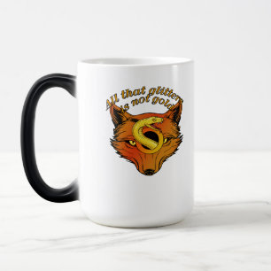 Taza Mágica Todo lo que brilla no es oro – Diseño de cita de s