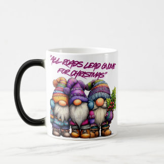Taza Mágica Todos los caminos llevan a Gnome para Navidad