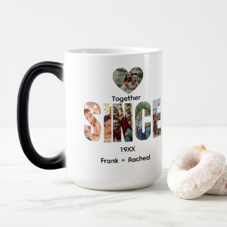 Taza Mágica Together Since – Custom Year & Couple Names Photo
