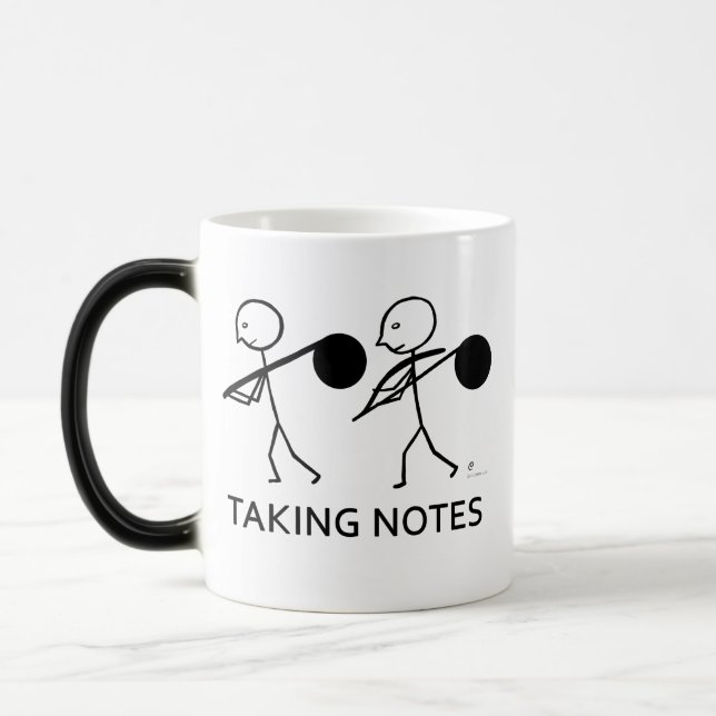 Taza Mágica Tomando notas (Izquierda)