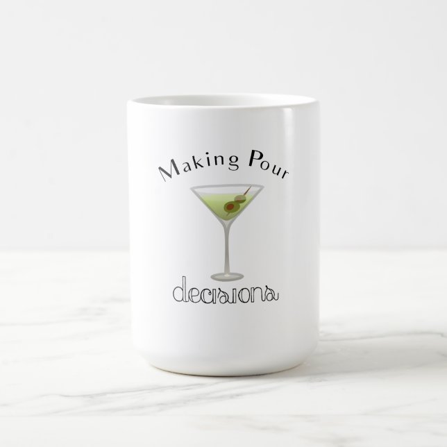 Taza Mágica Tomar decisiones de amargura con vidrio Martini (Centro)
