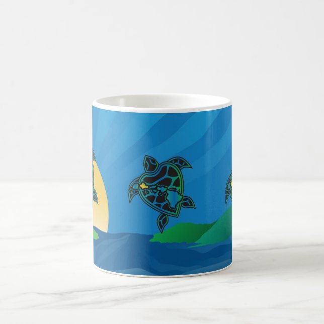 Taza Mágica Tortuga de las Islas Hawaii (Centro)