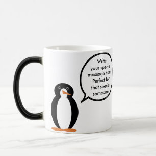 Taza Mágica Traje de Cumpleaños Hablando Sra. Pingüino Persona