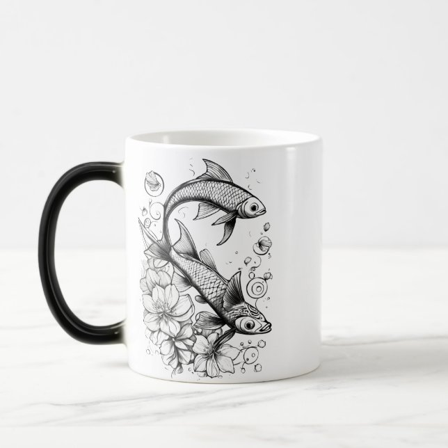 Taza Mágica Tranquil Koi Pond Morphing Mug - 11oz (Izquierda)