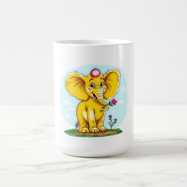 Taza mágica transformadora - Elefante lindo  (Centro)