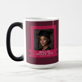 Taza Mágica Trendy Zigzag Print Wife Graduation Gift