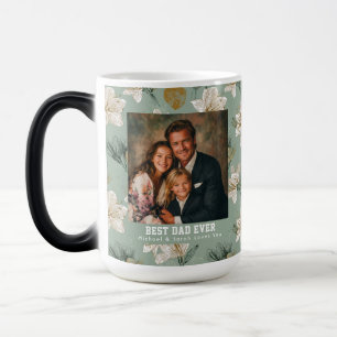 Taza Mágica Tributo floral de amarilis verde al padre