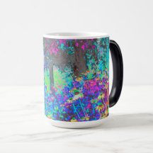 Trippy Lime Green y Purple Garden Sunrise