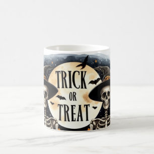 Taza Mágica Truco de esqueleto o tratamiento Morph Mug