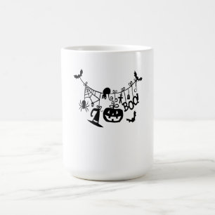 Taza Mágica Truco para botar o tratar batas de Halloween, cala