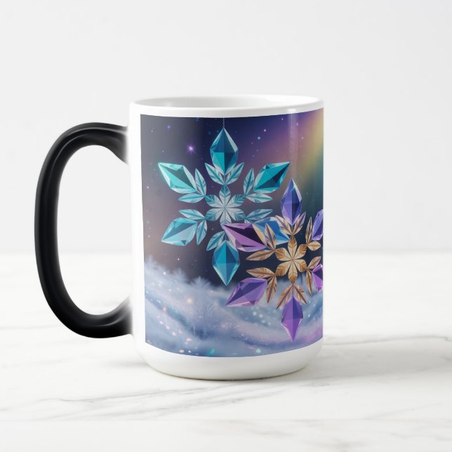 Taza Mágica Turquoise Violet Crystals Morphing Mug (Izquierda)