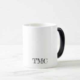 Taza Mágica Typography INITIALS oficina de diseño casero moder