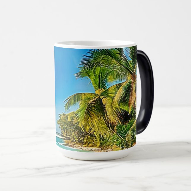 Taza Mágica Un paraíso tropical. (Anverso derecho)