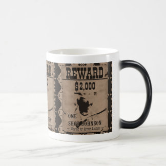 Taza Mágica Un Poster de recompensa de Shot Johnson