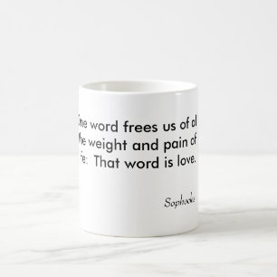 Taza Mágica Una palabra nos libera de todo el peso y dolor de