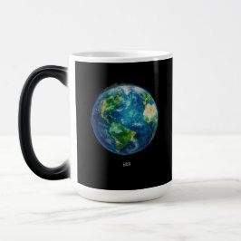 Taza Mágica Una pintura de la tierra en un espacio
