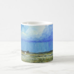Taza Mágica Una pintura de paisaje perfecta del arte abstracto