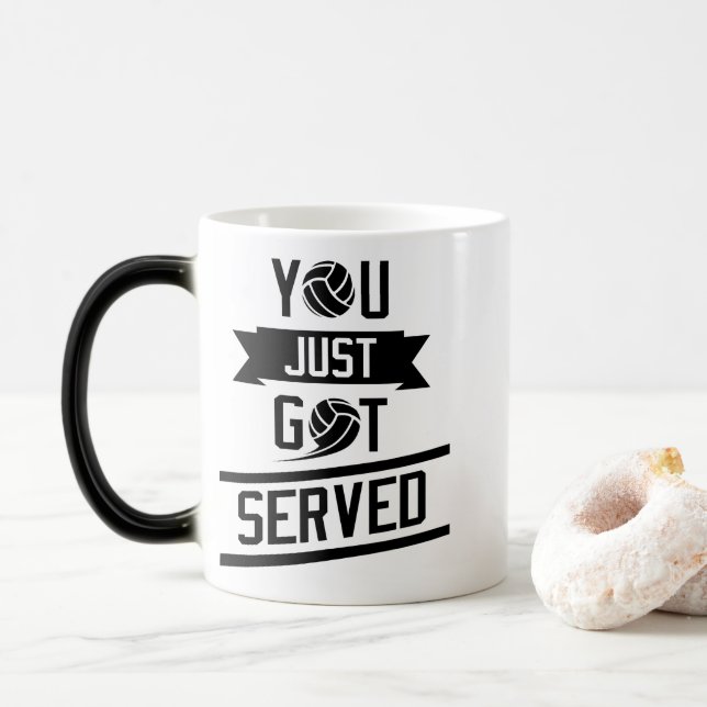 Taza Mágica Usted acaba de conseguir servido - cita divertida (Con donut)