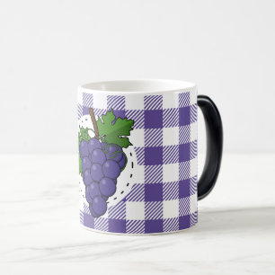 Taza Mágica Uvas sobre la pasta de violeta blanca