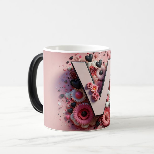Taza Mágica V Valentine Alphabet 3D (Anverso izquierdo)