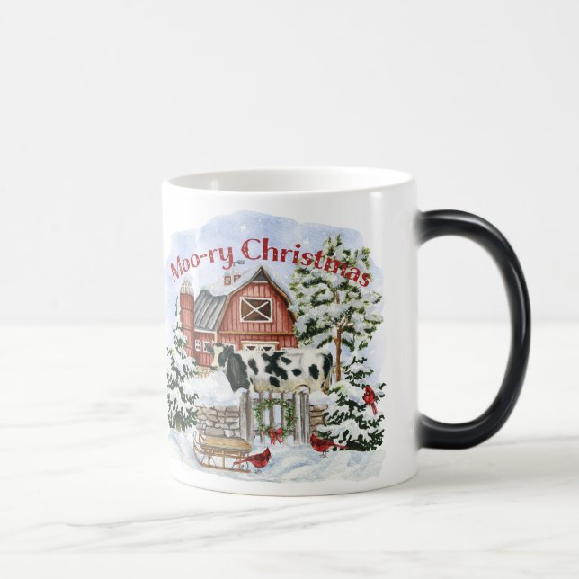 Taza Mágica Vacaciones de Navidades homosexuales para granjero (Derecha)