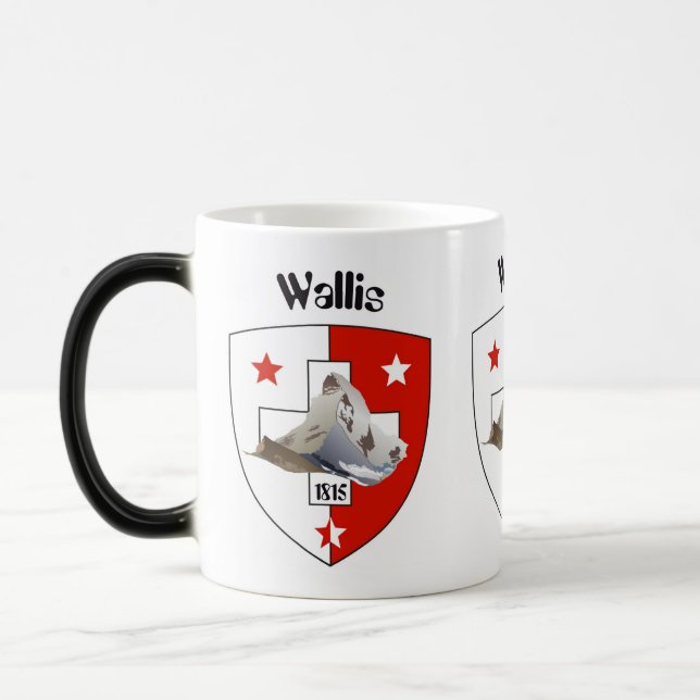 Taza Mágica Valais / Wallis Suisse / Schweiz Tasse (Izquierda)
