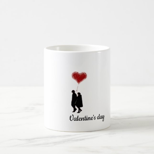 Taza Mágica Valentine’s Day Love Mug for Couples (Centro)