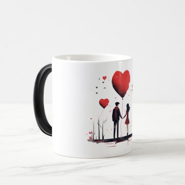 Taza Mágica Valentines Day Hearts (Anverso izquierdo)