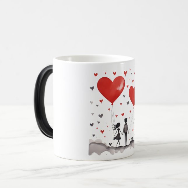 Taza Mágica Valentines Day Hearts (Anverso izquierdo)