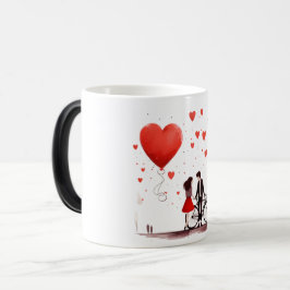 Taza Mágica Valentines Day Hearts