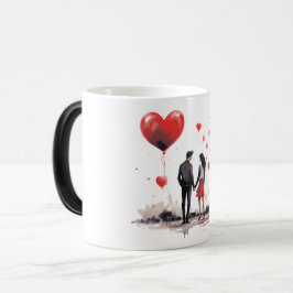 Taza Mágica Valentines Day Hearts