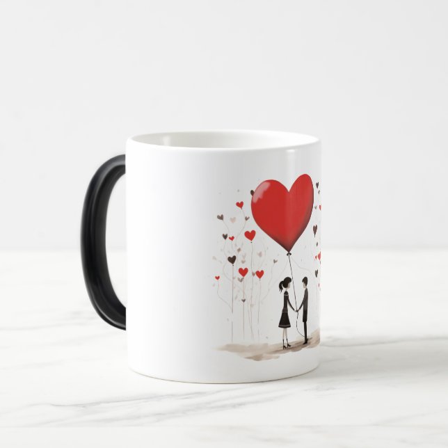 Taza Mágica Valentines Day Hearts (Anverso izquierdo)