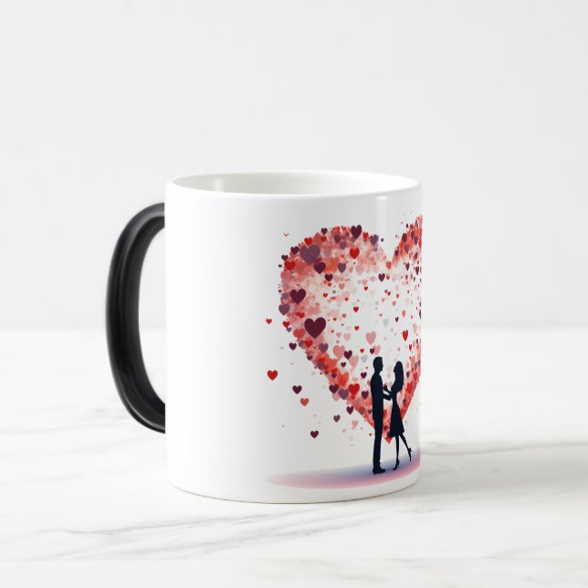Taza Mágica Valentines Day Hearts (Anverso izquierdo)