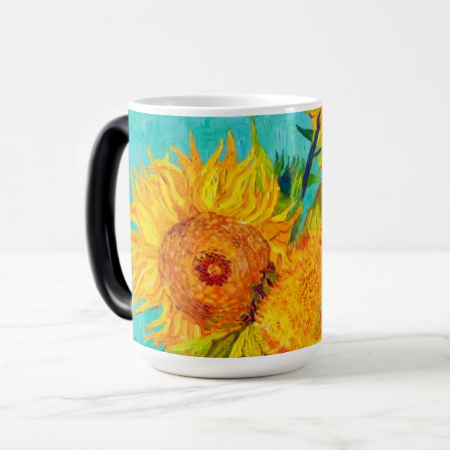 Taza Mágica Van Gogh Sunflowers (Anverso izquierdo)