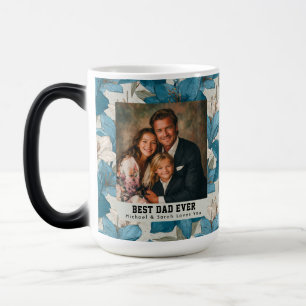 Taza Mágica Vaterhood de Amaryllis Azul Botánico Viaje